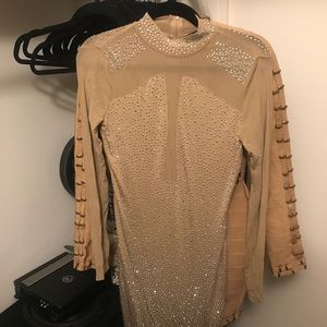 Nude sequin dress !!!